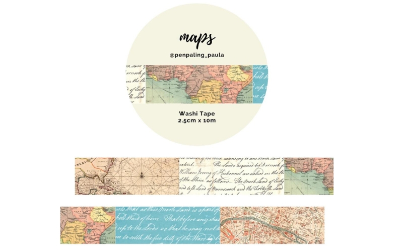 Washi-Tape Landkaarten