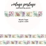 Washi-Tape Vintage Postzegels