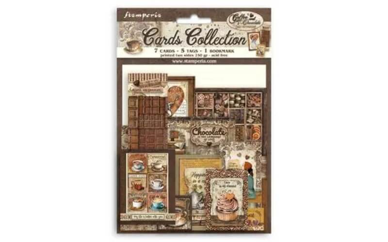 Stamperia Cardcollectie Koffie & Chocola