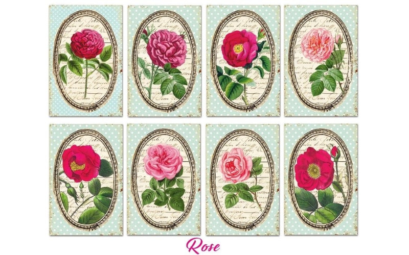 Rose Mini Scrapbookpapier