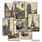 My Places Mini Scrapbookpapier