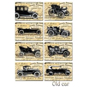 Old Car Mini Scrapbookpapier