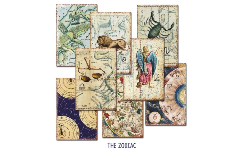 The Zodiac 1 Mini Scrapbookpapier