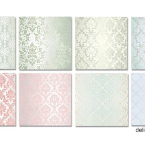 Delicate Damask Scrapbookpapier 6"