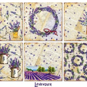 Lavender Scrapbookpapier 8"