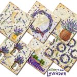 Lavender Scrapbookpapier 8"