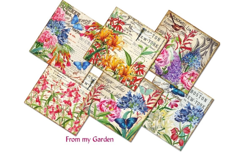 From my Garden Scrapbookpapier 8"