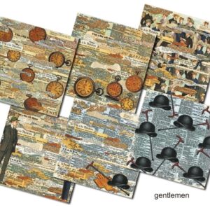 Gentlemen Scrapbookpapier 8"