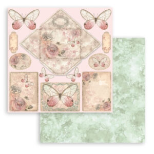 Scrapbookpapier 12" Shabby Rose