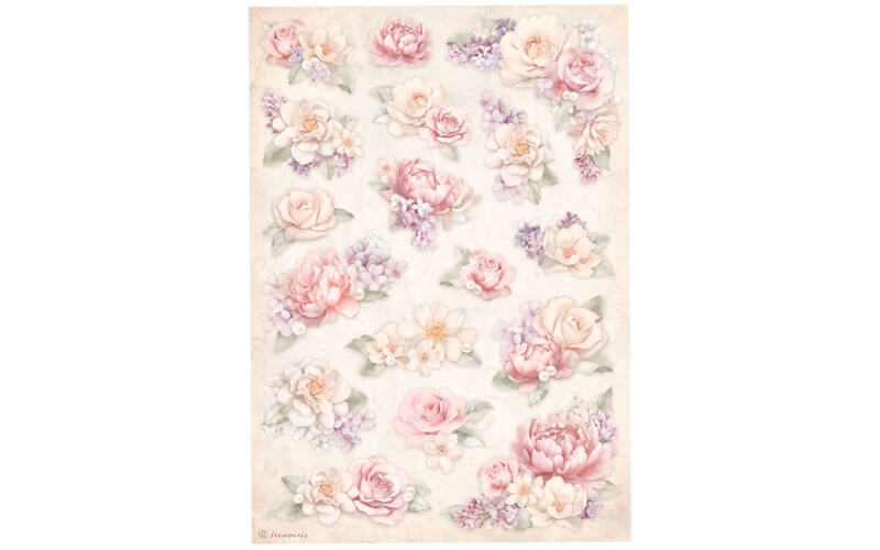 Rijstpapier Romance Forever Floral