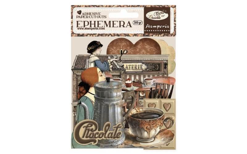 Ephemera Coffee-Chocolate Stamperia