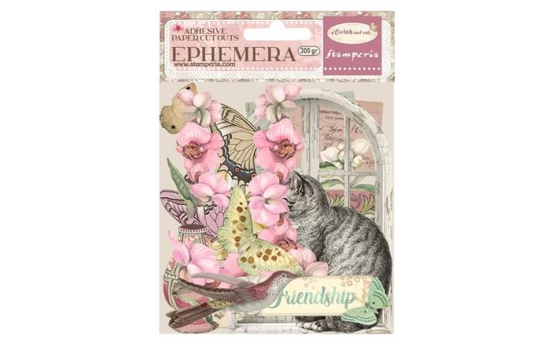 Ephemera Orchids-Cats Stamperia