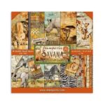 Scrapbookpapier 12" Savana Stamperia