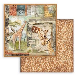 Scrapbookpapier 12" Savana Stamperia