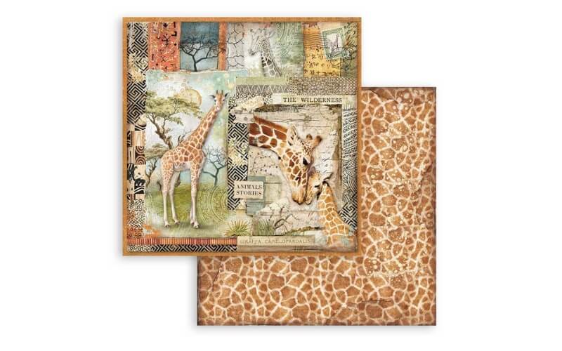 Scrapbookpapier 12" Savana Stamperia