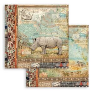 Scrapbookpapier 12" Savana Stamperia