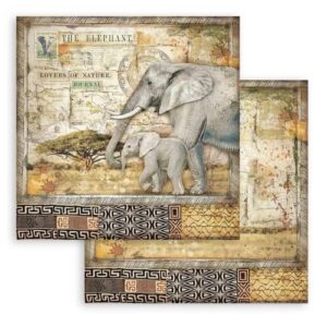 Scrapbookpapier 12" Savana Stamperia