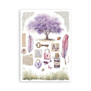 Washi Pad Lavender Stamperia