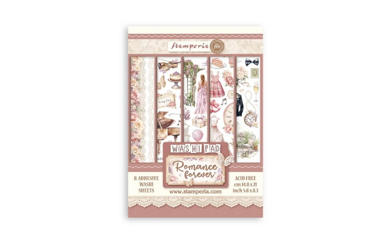 Washi Pad Romance Forever Stamperia