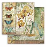 Scrapbookpapier Amazonia Vlinders Orchideeën