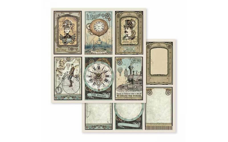 Scrapbookpapier Voyages Fantastiques Cards