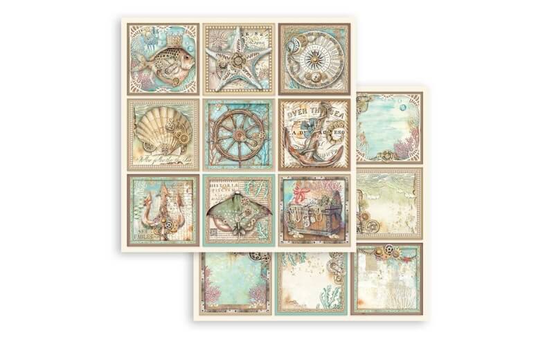 Scrapbookpapier 12" Songs of the Sea tags