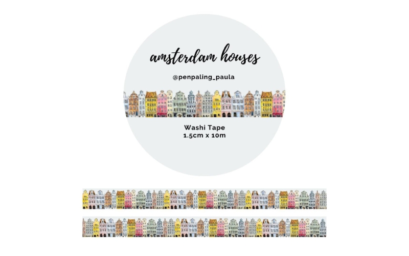 Washi-tape Amsterdamse Huisjes