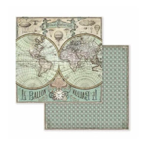 Scrapbookpapier 8" Voyages Fantastiques