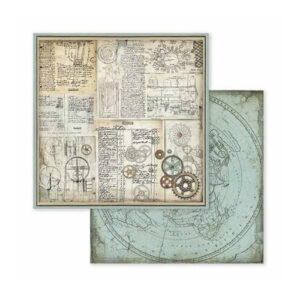 Scrapbookpapier 8" Voyages Fantastiques