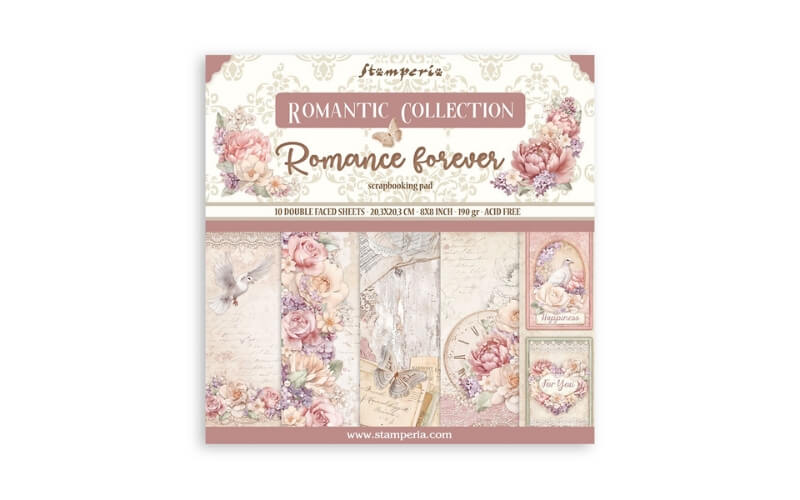 Scrapbookpapier 8" Romance Forever