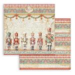 Scrapbookpapier 12" Nutcracker soldiers