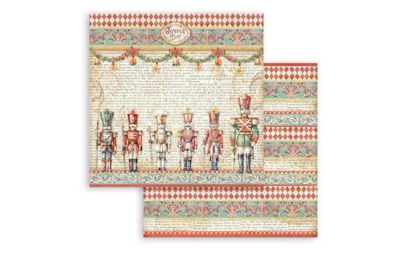 Scrapbookpapier 12" Nutcracker soldiers