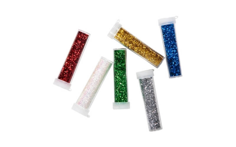 Glitter Shakers 6 Stuks