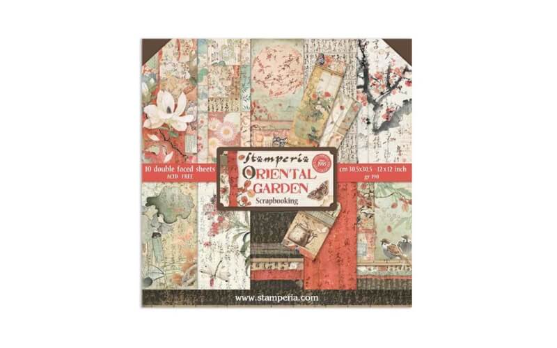 Scrapbookpapier 12" Oriental Garden