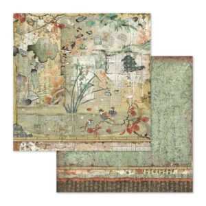 Scrapbookpapier 12" Oriental Garden