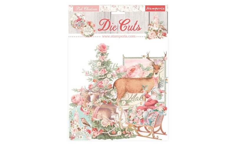 Die Cuts Pink Christmas