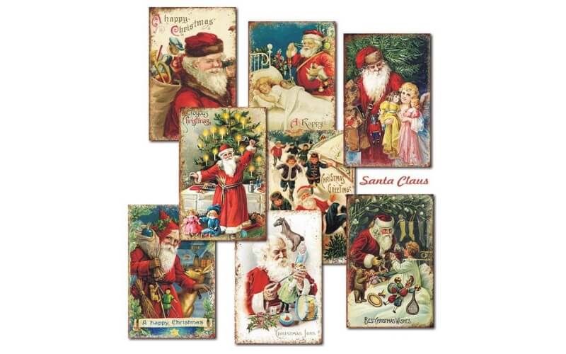 Kerstman Mini Scrapbookpapier